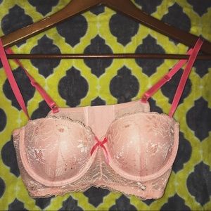Never Before Worn Pink Lace  Push up Bra